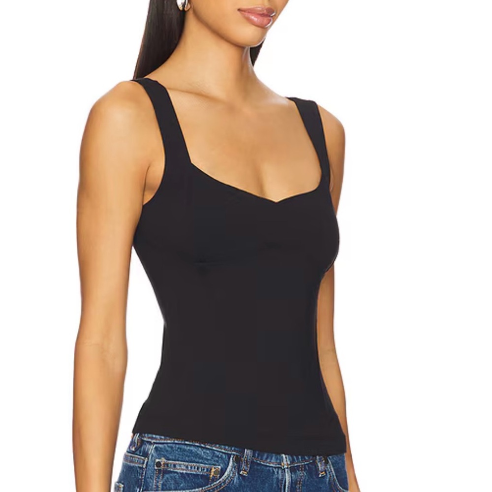 Free People Intimately Somewhere Sometime Cami in Black NWOT